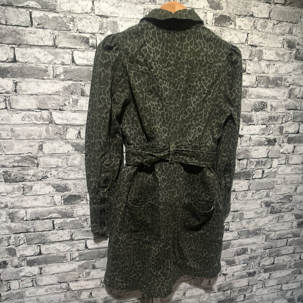 EUC Marissa Webb Mera Animal Print Cotton Canvas Jacket Womens Size 6 - Picture 9 of 15
